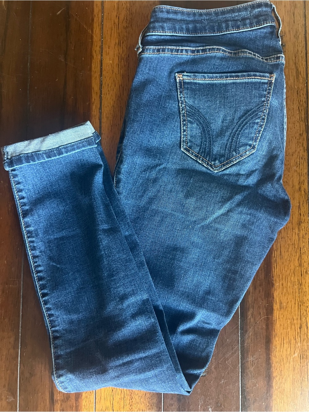 Hollister Dark Blue Women's Skinny Jeans